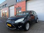 Ford C-Max 1.6 Scti Ecoboost 110KW 2012 Zwart Navi/Trekhaak!, Auto's, Voorwielaandrijving, Stof, Zwart, 4 cilinders