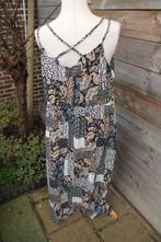 Doorknoopjurk zwart/ wit/ oranje FSTVL mt 46 Maxi Vaste prij, Kleding | Dames, Jurken, Zwart, Maat 46/48 (XL) of groter, Ophalen of Verzenden