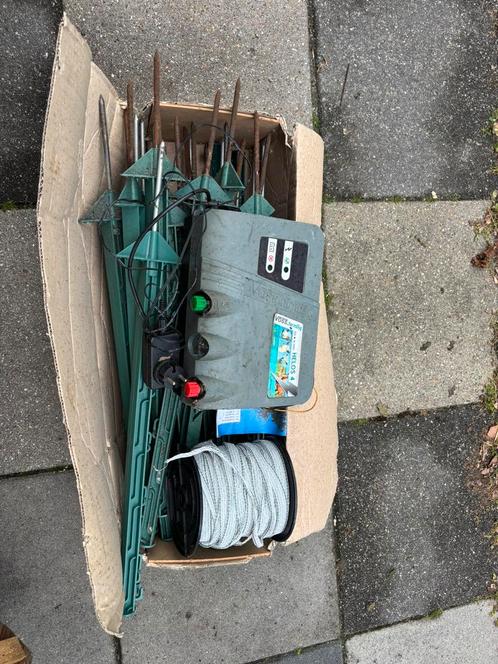 Helos 4 schrikdraad apparaat met toebehoren, Tuin en Terras, Gaas en Draad, Gebruikt, 20 meter of meer, Ophalen