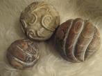 set van 3 mooie / HOUTEN  BALLEN, Huis en Inrichting, Woonaccessoires | Overige, Ophalen of Verzenden, Nieuw