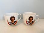 2 kopjes Koningin Beatrix 50 jaar, Ophalen of Verzenden, Zo goed als nieuw, Nederland, Servies