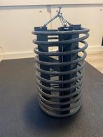 Leuke stalen veren hanglamp, Verzenden, Zo goed als nieuw, Minder dan 50 cm