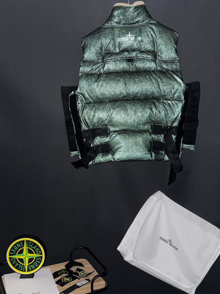 Stone Island hidden reflective, Kleding | Heren, Ophalen of Verzenden, Zo goed als nieuw, Maat 48/50 (M), Zwart