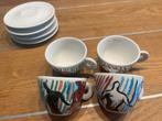 Illy art Collection 1997 kop en schotel x 4, Huis en Inrichting, Keuken | Servies, Ophalen of Verzenden, Zo goed als nieuw, Overige stijlen