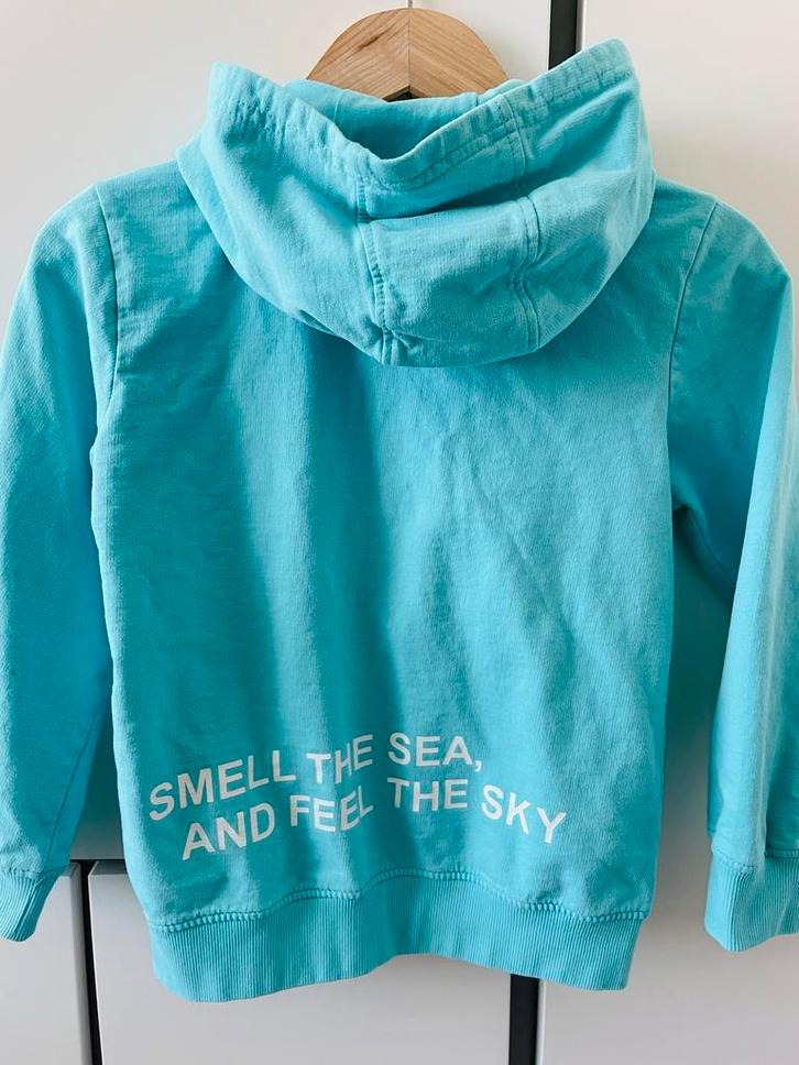 Capuchonvest Coccodrillo Maat 122 Katoen Turquoise Als nieuw, Kinderen en Baby's, Kinderkleding | Maat 122, Zo goed als nieuw