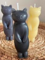 Leuke kat kaarsen (set van 3), Huis en Inrichting, Overige materialen, Zwart, Nieuw, Ophalen of Verzenden
