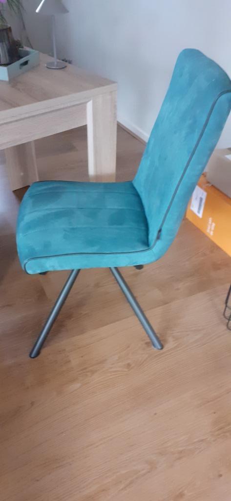 kamerstoelen, Huis en Inrichting, Stoelen, Twee, Stof, Blauw, Ophalen