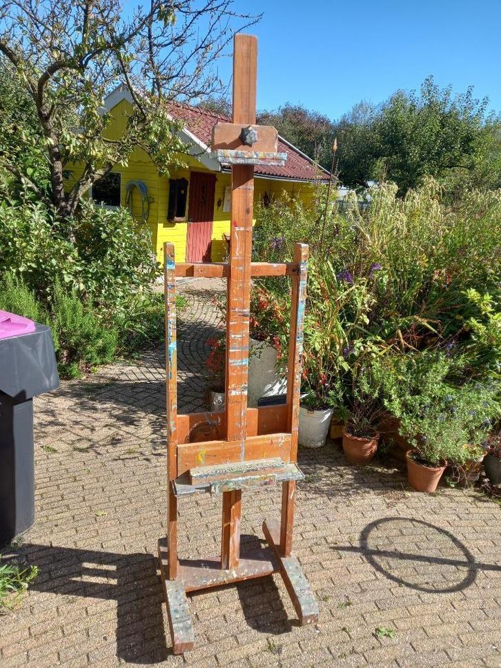 Grote schildersezel mooi geleefd, Hobby en Vrije tijd, Schilderen, Gebruikt, Ezel, Ophalen