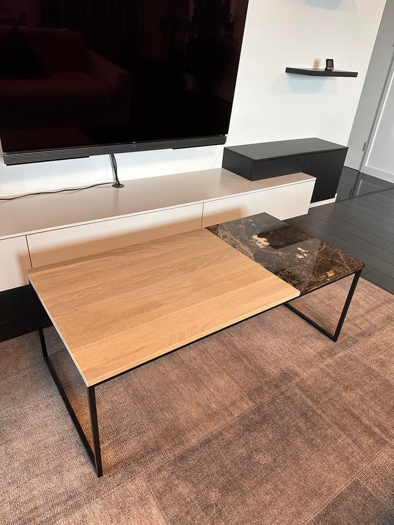 Bolia salontafel, Huis en Inrichting, Tafels | Salontafels, Ophalen, 50 tot 100 cm, 100 tot 150 cm, Eikenhout