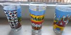 3 melkunie glazen van Patty Harpenau., Ophalen of Verzenden, Zo goed als nieuw, Frisdrankglas