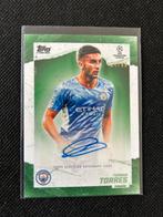 Ferran Torres gesigneerd voetbalkaartje Manchester City /99, Ophalen of Verzenden, Zo goed als nieuw, Buitenlandse clubs, Shirt