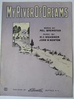 MY RIVER OF DREAMS **Oude Bladmuziek uit 1929**, Muziek en Instrumenten, Bladmuziek, Ophalen of Verzenden, Gebruikt, Artiest of Componist