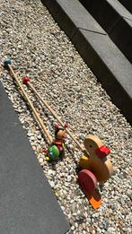 Loop dier liefheersbeestje/ eend duw diertje hout, Kinderen en Baby's, Speelgoed | Houten speelgoed, Ophalen, Gebruikt
