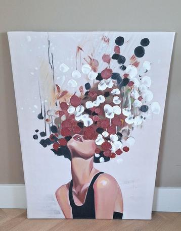 Handgeschilderd olieverf schilderij 60x90cm beschikbaar voor biedingen