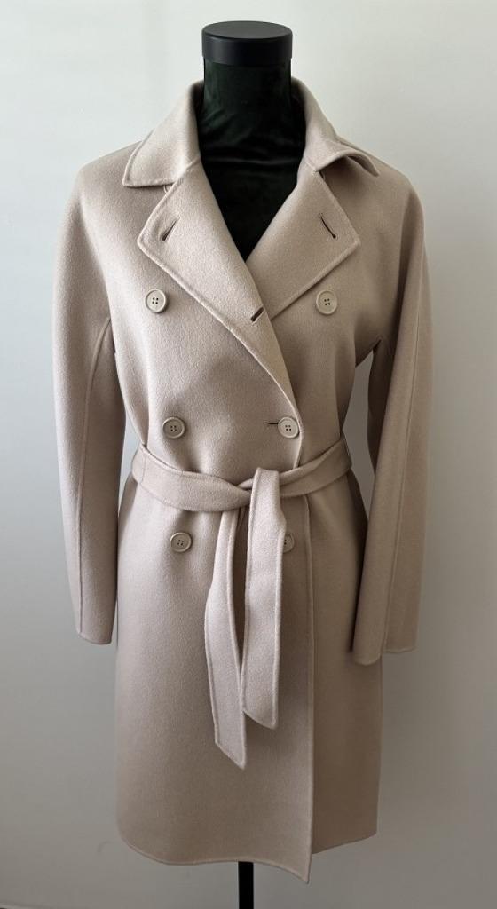 SPLINTERNIEUW! Weekend Max Mara Avenue mantel wol Sand 36, Kleding | Dames, Jassen | Winter, Nieuw, Maat 36 (S), Beige, Verzenden