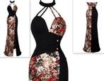 nieuwe galajurk maat S zwart/bloem, Kleding | Dames, Gelegenheidskleding, Galajurk, Zwart, All2wish4, Nieuw
