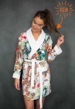 Melli Mello bloemen badjas bad jas, Kleding | Dames, Overige typen, Verzenden, Wit, Zo goed als nieuw