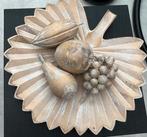Houten decoratieve schaal met nepfruit, Huis en Inrichting, Ophalen of Verzenden, Zo goed als nieuw, Rond, Hout