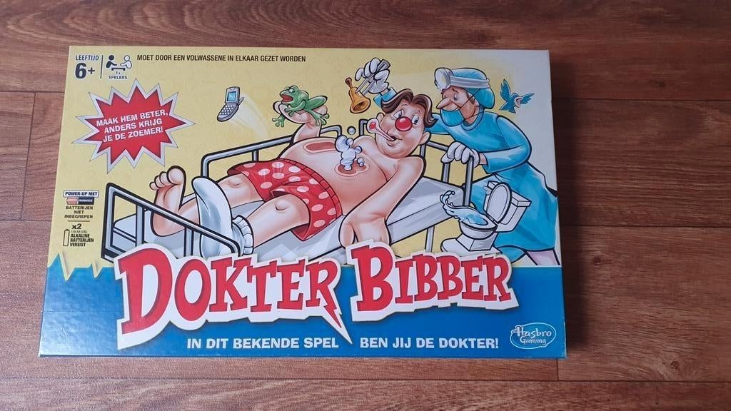 Dokter Bibber spel - Uitdagend en leuk!, Een of twee spelers, Ophalen, Gebruikt, Hasbro