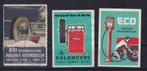 X185A) 3x vignetten oa RAI Amsterdam 1954, Ophalen of Verzenden, Na 1940, Postfris