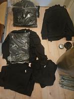 Partij hoodies - onbedrukt - afscheurbaar label, Onbekend, Maat 48/50 (M), Zwart, Nieuw