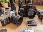 Canon F1 New + Winder + PE zoeker, Ftb en div Canon lenzen, Ophalen, Zo goed als nieuw, Spiegelreflex, Canon