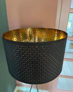 Grote lampenkap zwart en goudkleurig diameter 60cm, Huis en Inrichting, Lampen | Lampenkappen, Ophalen, Zwart, Rond, 50 cm of meer