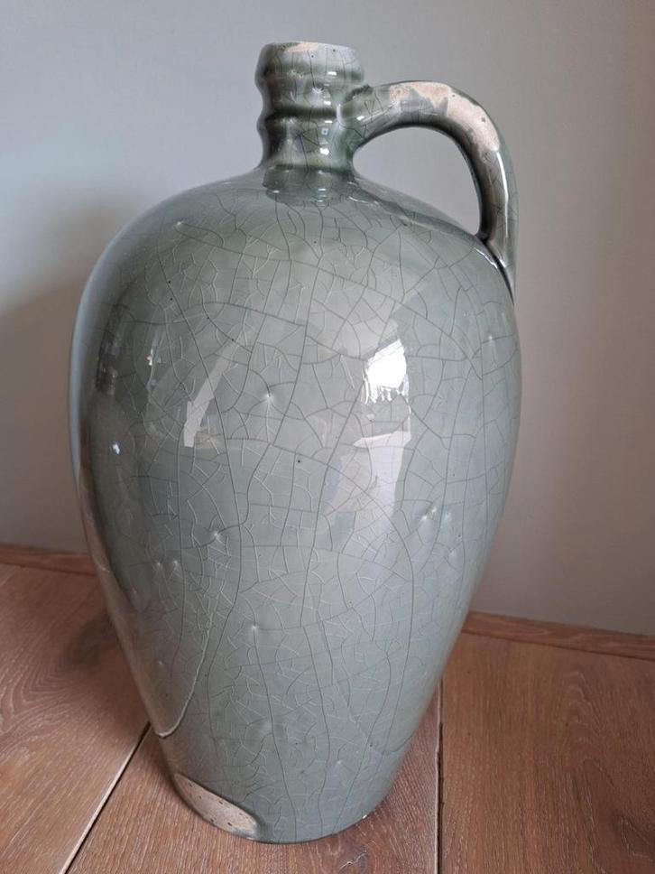 Brynxz Vaas - Groen, Huis en Inrichting, Woonaccessoires | Vazen, Zo goed als nieuw, Groen, Minder dan 50 cm, Aardewerk of Porselein