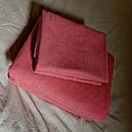Dekbedovertrek 200x200/220cm flanel melange roze, Dekbedovertrek, Tweepersoons, Ophalen of Verzenden, Zo goed als nieuw