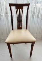 Eetkamerstoelen italiaanse stijl | set van 6 stuks, Ophalen, Gebruikt, Bruin, Hout