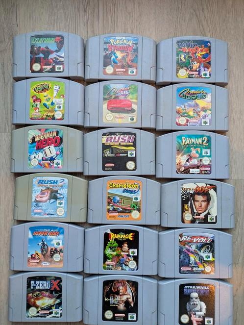 N64 games voor 20€, Spelcomputers en Games, Games | Nintendo 64, Zo goed als nieuw, 1 speler, Vanaf 3 jaar, Ophalen of Verzenden