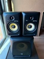 Krk rokit 6 G3 + sub10, Audio, Tv en Foto, Luidsprekers, Overige merken, Gebruikt, Ophalen of Verzenden, 120 watt of meer