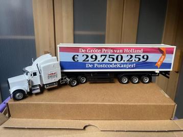 Postcode kanjer Truck met oplegger beschikbaar voor biedingen