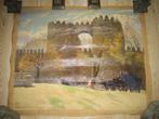 Poort van San Vicente 1937 Huib Luns Gesigneerd, Antiek en Kunst, Kunst | Schilderijen | Klassiek, Ophalen of Verzenden