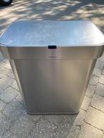 Afvalbak simplehuman, Huis en Inrichting, 40 liter of meer, Ophalen of Verzenden, Gebruikt, 75 cm of meer