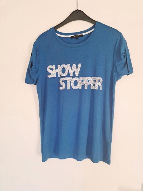 Nikkie t shirt blauw 38 Show Stopper, Kleding | Dames, T-shirts, Zo goed als nieuw, Maat 38/40 (M), Blauw, Korte mouw, Ophalen of Verzenden