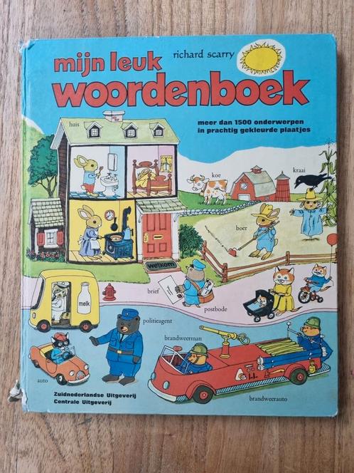 Mijn leuk woordenboek - Richard Scarry - vintage, Boeken, Kinderboeken | Kleuters, Gelezen, Ophalen of Verzenden