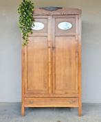 Antieke brocante Art Deco meidenkast vintage linnenkast kast, Ophalen of Verzenden