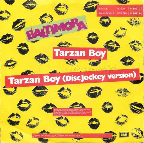 Baltimora: Tarzan boy, Cd's en Dvd's, Vinyl Singles, Gebruikt, Single, Pop, 7 inch, Ophalen of Verzenden