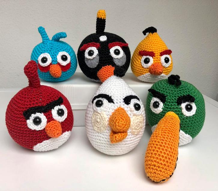 Gehaakte Angry Birds, Hobby en Vrije tijd, Breien en Haken, Nieuw, Haken, Overige typen, Ophalen of Verzenden