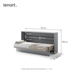 Concept opklapbed horizontaal - 90x200 - Grijs, Huis en Inrichting, Slaapkamer | Bedden