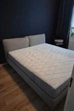 Tweepersoonsbed 180x200 ikea sagesund +vagstranda +leirsund, Huis en Inrichting, Slaapkamer | Bedden, Ophalen, Beige, Tweepersoons