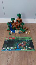 LEGO Minecraft 21125 De Jungle Boomhut, Ophalen of Verzenden, Zo goed als nieuw, Complete set, Lego