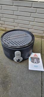 Mestic MB-200 tafelbarbecue houtskool BBQ zwart Ø 30 cm, Ophalen, Zo goed als nieuw, Mestic