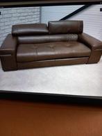 Natuzzi bank 2.5 zits.prachtig leer., Huis en Inrichting, Banken | Bankstellen, Ophalen, Zo goed als nieuw, Rechte bank, Leer