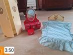Cindy/Barbie/meubeltjes, bed/ bad en tuin alles samen €20, Kinderen en Baby's, Speelgoed | Poppen, Ophalen of Verzenden, Gebruikt