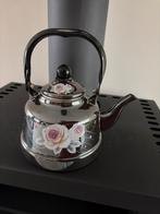 Mooie Ketel met Rozen Design, Ophalen, Gebruikt, Rond, Metaal