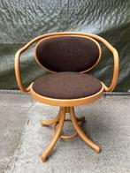 Vintage Thonet Bureaustoel Draaibaar Nr 5501, Huis en Inrichting, Ophalen, Bruin, On, Bureaustoel