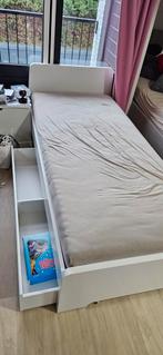 Eenpersoonsbed ikea zo goed als nieuw, Ophalen, 90 cm, Eenpersoons, Wit