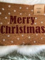 Kerst Merry Christmas rood sneeuw wit kokos deurmat 40x60cm, Diversen, Kerst, Ophalen of Verzenden, Nieuw